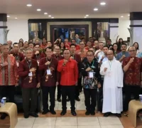 Wakil Gubernur Kalbar Krisantus Kurniawan membuka Musda I LP3KD Kalbar di Hotel Kini Pontianak.