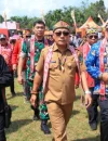 Wagub Kalbar Krisantus Kurniawan bersama Bupati Sujiwo menghadiri pembukaan Naik Dango ke-41 di Rumah Betang Lingga Kubu Raya.