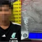 Polisi menunjukkan barang bukti 23 paket sabu yang disita dalam pengungkapan kasus peredaran narkotika di Kecamatan Manis Mata, Kabupaten Ketapang.