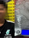 Polisi menunjukkan barang bukti 23 paket sabu yang disita dalam pengungkapan kasus peredaran narkotika di Kecamatan Manis Mata, Kabupaten Ketapang.