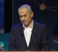 Perdana Menteri Israel Benjamin Netanyahu menyampaikan pidato terkait meningkatnya ketegangan antara Israel dan Iran.