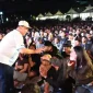 Gubernur Kalbar Ria Norsan bersama masyarakat menyaksikan nobar final Piala Dunia 2026 di Halaman Kantor Gubernur Kalbar saat Spanyol mengalahkan Argentina 1-0.