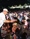 Gubernur Kalbar Ria Norsan bersama masyarakat menyaksikan nobar final Piala Dunia 2026 di Halaman Kantor Gubernur Kalbar saat Spanyol mengalahkan Argentina 1-0.
