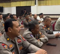 Latihan Pra Operasi pengamanan mudik yang digelar Kepolisian Daerah Kalimantan Barat menjelang pelaksanaan Operasi Ketupat Kapuas 2026 di Pontianak.