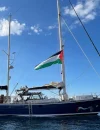 Kapal Global Sumud Flotilla yang membawa bantuan kemanusiaan menuju Jalur Gaza sebelum dicegat militer Israel di Laut Mediterania.