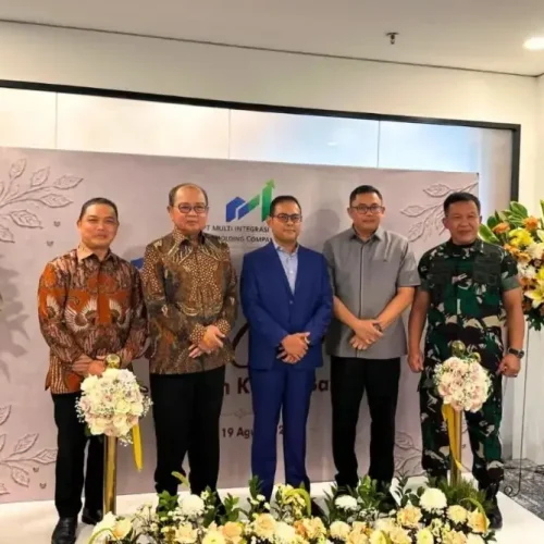 Gubernur Kalbar Ria Norsan menghadiri peresmian kantor baru PT Multi Integrasi Bisnis di Jakarta