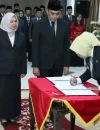 Bupati Mempawah Erlina melantik Abdul Malik sebagai Sekretaris Daerah Kabupaten Mempawah di Balairung Setia Kantor Bupati Mempawah.