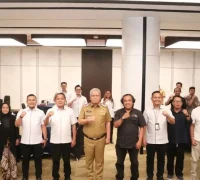 Sekda Kalbar Harisson membuka kegiatan sinergi antara BPJS Ketenagakerjaan dan AMSI Kalbar untuk meningkatkan kepesertaan jaminan sosial pekerja.