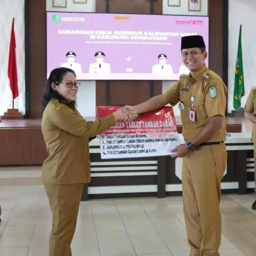 Kunjungan kerja Pemprov Kalbar di Kantor Bupati Bengkayang.