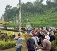 245 WNI dipulangkan dari Depot Imigresen Bekenu Malaysia lewat Entikong. (Foto: JIM Sarawak)