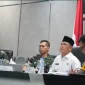 Gubernur Kalbar Ria Norsan mengikuti evaluasi penanganan karhutla Kalbar.