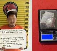 Tim Labubu Satres Narkoba Polres Kubu Raya mengamankan pengedar sabu di kawasan Bundaran Aliayang, Kubu Raya.