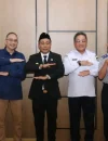Wakil Gubernur Kalbar Krisantus Kurniawan menerima kunjungan GM PT ASDP Cabang Pontianak di ruang kerjanya.