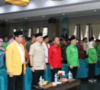 Wakil Gubernur Kalimantan Barat Krisantus Kurniawan menghadiri pengukuhan DPW PKB Kalbar masa bakti 2026–2031 di Hotel Orchardz Gajahmada Pontianak.