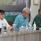 Sekda Kalimantan Barat Harisson saat menghadiri evaluasi Program PMKP di RSUD dr Soedarso Pontianak.