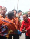 Wakil Gubernur Kalbar Krisantus Kurniawan menghadiri perayaan HUT ke-5 Damkar Bhakti 28 di Posko Utama Kota Pontianak.