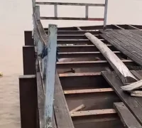 Kondisi Dermaga Paret Sarem di Sungai Nipah, Kubu Raya, yang mengalami kerusakan dan menjadi prioritas perbaikan pemerintah