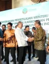 Gubernur Kalimantan Barat Ria Norsan menghadiri peresmian Indonesia Forestry Carbon Hub di Gedung Manggala Wanabakti, Jakarta.