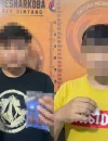 Polisi mengamankan dua pelaku, barang bukti sabu, ekstasi, uang tunai, dan cartridge vape dalam pengungkapan kasus narkoba di Sintang. (Res-Sintang)