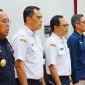 Pj Sekda Kalbar Hendra dalam konferensi pers APBN/APBD Kalimantan Barat di Kantor Gubernur Kalbar.
