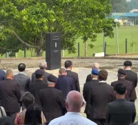 Veteran Konfrontasi menghadiri peringatan 60 tahun Perjanjian Damai Malaysia-Indonesia di Kuching, Sarawak. (Foto: facebook.com/YBKarimHamzah)