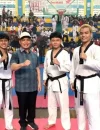 Ria Norsan membuka Piala Gubernur Super Champ Taekwondo Open Championship 3 Tahun 2026 di GOR Perbasi Pontianak.