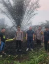 Polres Kubu Raya menyegel lahan gambut terbakar seluas 5 hektare di Sungai Ambawang.