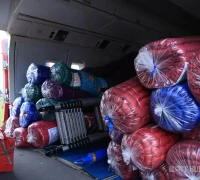 Polri melepas logistik bantuan bencana seberat 4,4 ton untuk wilayah terdampak banjir dan longsor di Sumatera Utara. (dok. Humas Polri)