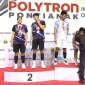 Wagub Kalbar Krisantus Kurniawan menghadiri penutupan Polytron Pontianak International Challenge di GOR Terpadu Pontianak.
