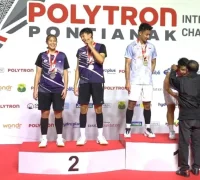 Wagub Kalbar Krisantus Kurniawan menghadiri penutupan Polytron Pontianak International Challenge di GOR Terpadu Pontianak.