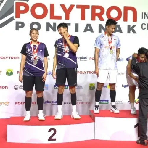 Wagub Kalbar Krisantus Kurniawan menghadiri penutupan Polytron Pontianak International Challenge di GOR Terpadu Pontianak.