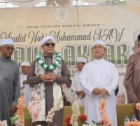 Gubernur Kalbar Ria Norsan menghadiri Maulid Nabi di Pondok Pesantren Raudlatul Muhibbin Pontianak.