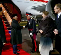 Presiden Prabowo Subianto tiba di London dalam rangka kunjungan kerja memperkuat kemitraan Indonesia dan Inggris. (Foto : BPMI Setpres/Muchlis Jr)