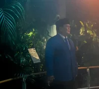 Presiden Prabowo Presiden Prabowo Subianto saat mengunjungi Paviliun di Expo Osaka 2025, Jepang, mencatat komitmen investasi Rp380 triliun. (instagram.com/prabowo)