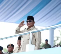 Presiden Prabowo Subianto berpidato pada peringatan HUT ke-80 TNI di Monas Jakarta Presiden Prabowo Subianto berpidato pada peringatan HUT ke-80 TNI di Monas Jakarta, Minggu 5 Oktober 2025. (instagram.com/presidenrepublikindonesia)
