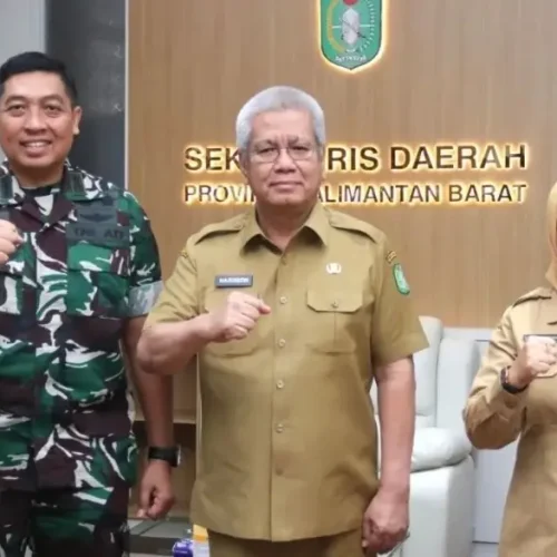 Sekda Kalbar Harisson audiensi dengan Kapendam Kodam XII Tanjungpura membahas percepatan program Makan Bergizi Gratis di Kalbar.