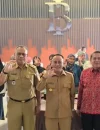 Wagub Kalbar Krisantus Kurniawan membuka Program PEKA BPJS Ketenagakerjaan di Pontianak.