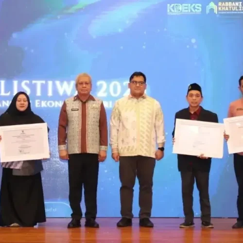 Sekda Kalbar Harisson membuka RABBANI KHATULISTIWA 2026 di Aula Bank Indonesia Pontianak.