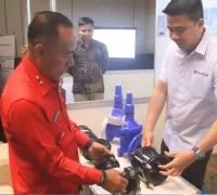 Wakil Gubernur Kalbar Krisantus Kurniawan menghadiri Rakerda Perpamsi Kalbar 2026 di Hotel Novotel Pontianak.