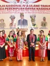Asisten I Sekda Kalbar Y. Anthonius R. saat membuka Rakernas IV dan HUT ke-3 LPDN di Rumah Radakng Pontianak.