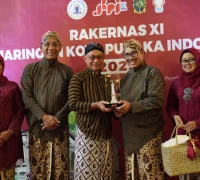 Rakernas JKPI XI Yogyakarta. Wali Kota Pontianak Edi Kamtono (tengah) di Rakernas XI Jaringan Kota Pusaka Indonesia (JKPI) 2025 di Yogyakarta, 5 - 9 Agustus 2025. (Pontianak.go.id)