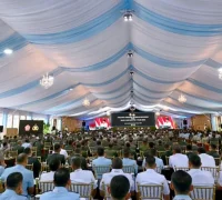 Presiden Prabowo Subianto memberikan arahan kepada jajaran TNI dan Polri dalam Rapim TNI–Polri 2026 di Istana Kepresidenan Jakarta. (Foto: BPMI Setpres)