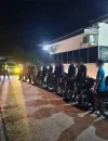 Satlantas Polres Bengkayang menertibkan motor berknalpot brong dalam operasi balap liar di Kota Bengkayang.
