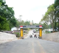 Border Temajuk-Teluk Melano, Sambas, yang resmi dibuka pada Agustus 2026 sebagai jalur perlintasan Indonesia-Malaysia.