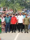 Wakil Gubernur Kalbar Krisantus Kurniawan menghadiri reaktivasi PLB Temajuk yang terhubung dengan Telok Melano, Sarawak, Malaysia.