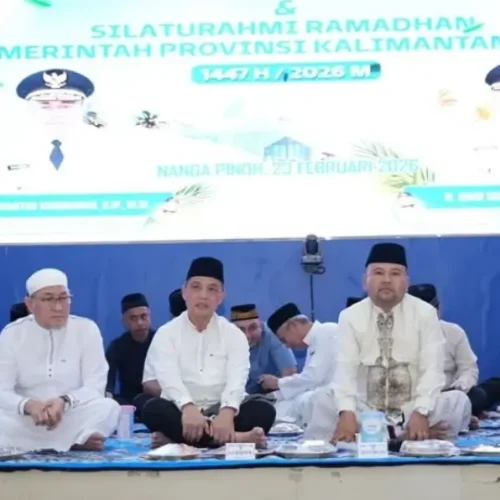 Gubernur Kalbar Ria Norsan saat Safari Ramadan di Pendopo Bupati Melawi, (23/2/2026).