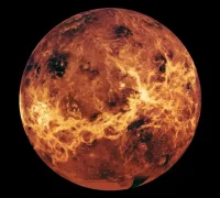 Ilustrasi tabung lava raksasa di bawah permukaan planet Venus. (JSC/NASA)