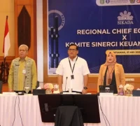 Sekda Kalbar Harisson saat membuka FGD SIKADA Regional Kalbar di Kantor Bank Indonesia Pontianak.