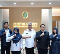 Sekda Kalbar Harisson bersama STMKG bahas kuota afirmasi putra daerah Kalbar di Kantor Sekda Kalbar, Rabu (1/4/2026).