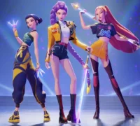KPop Demon Hunters Soundtrack KPop Demon Hunters sukses di tangga lagu Inggris. (Netflix.com)